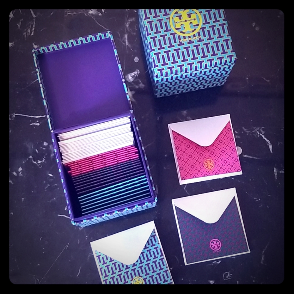 Tory Burch note card gift box